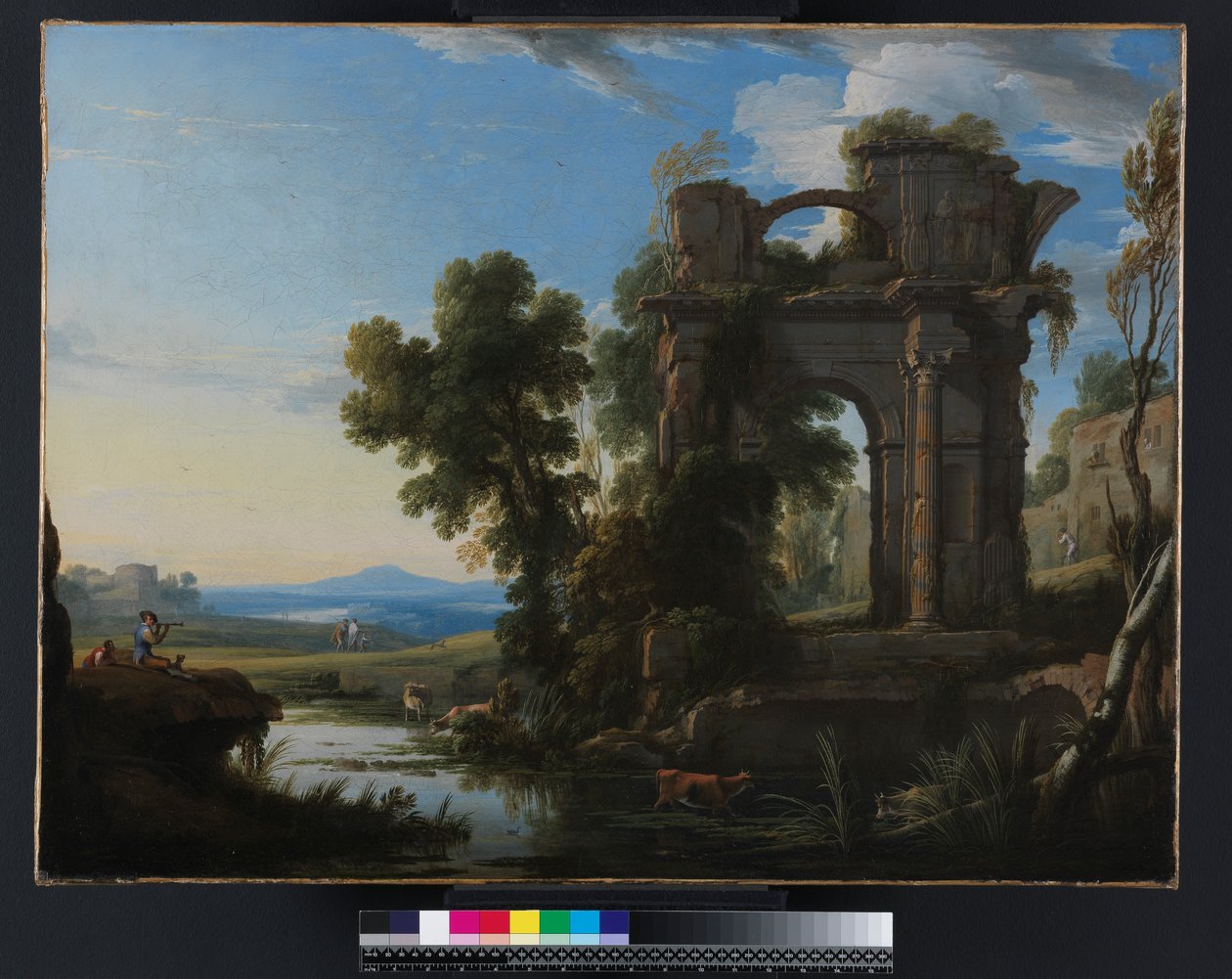 Paesaggio con rovine classiche, 1640-1645 da Pierre Patel