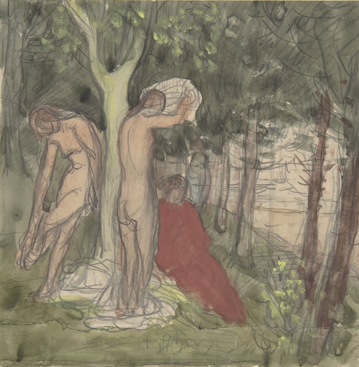 Bagnanti, XIX secolo da Pierre Puvis de Chavannes