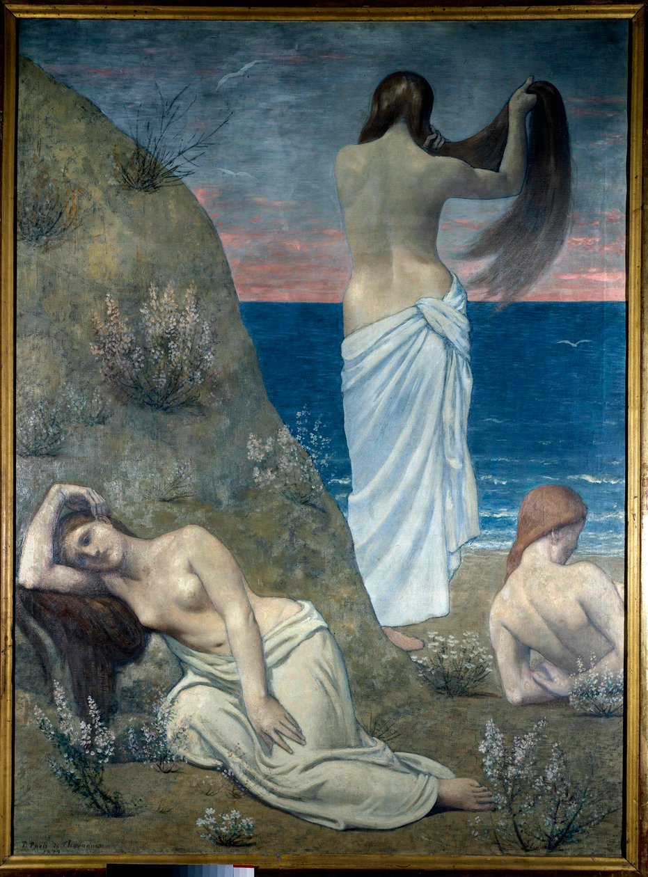Giovani ragazze al mare da Pierre Puvis de Chavannes