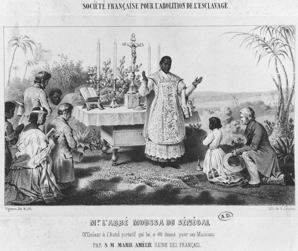Abate Moussa, Senegal, c.1840 da Pierre Roch Vigneron
