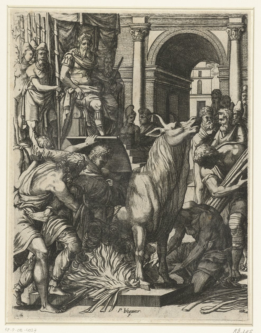 Il toro di Falaride da Pierre Woeiriot (II)