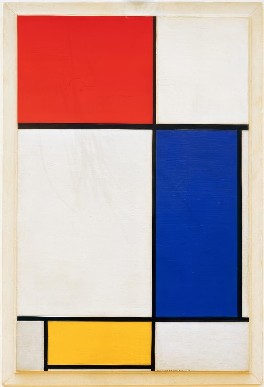 Composizione con rosso, giallo e blu da Piet Mondrian