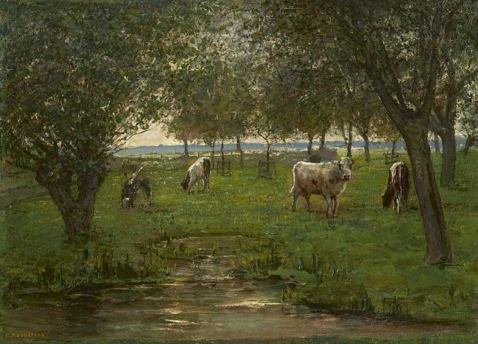 Vitelli al pascolo da Piet Mondrian