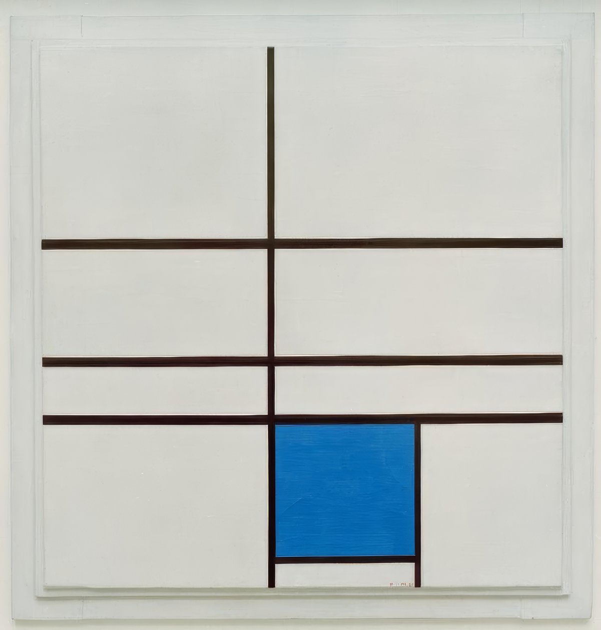 Composizione con blu da Piet Mondrian