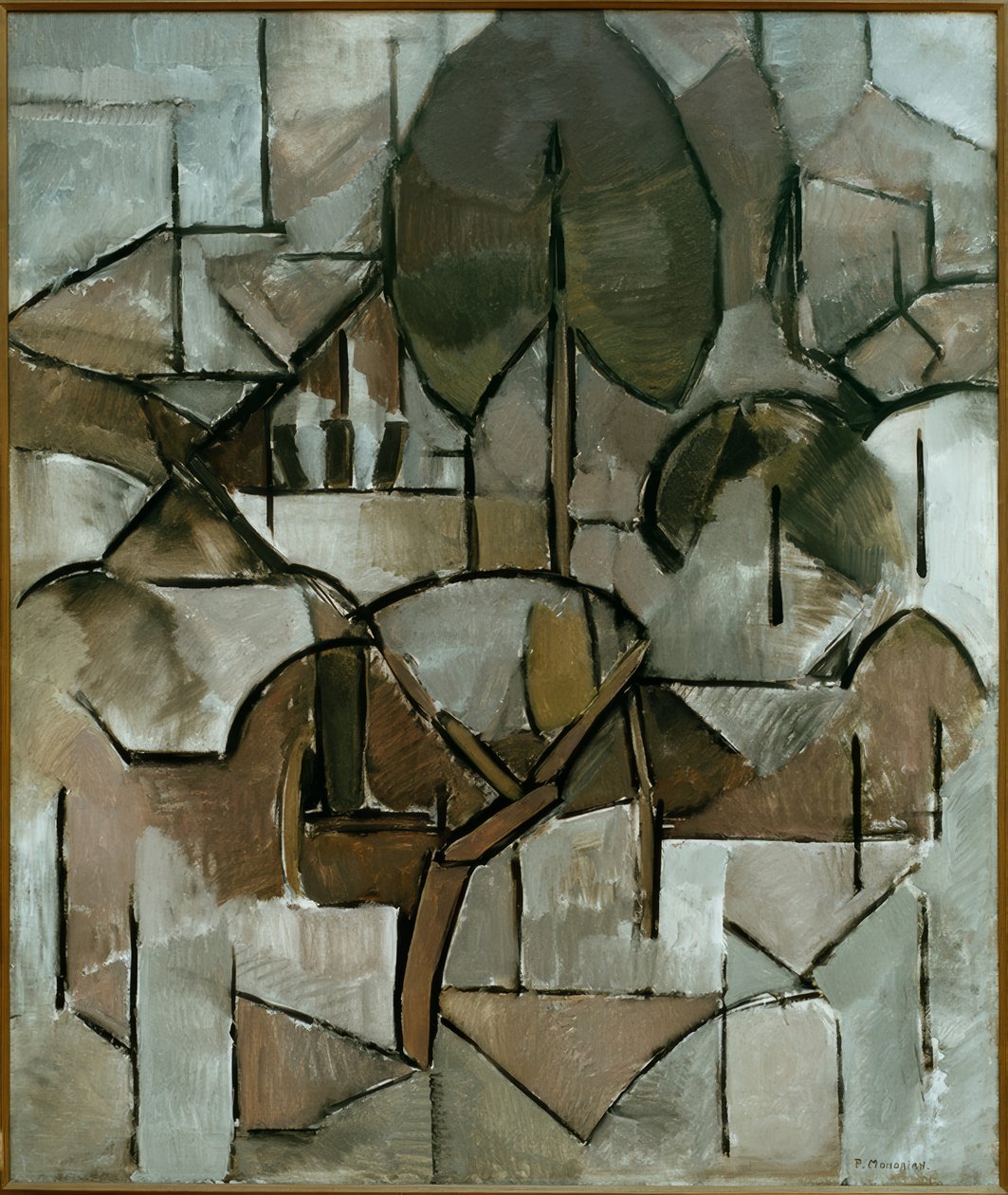 Paesaggio con alberi da Piet Mondrian