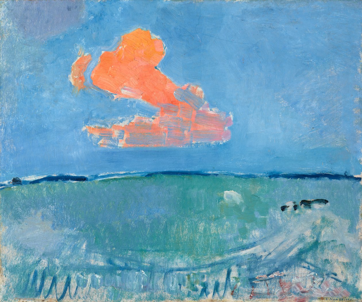 La Nuvola Rossa, c.1907 da Piet Mondrian