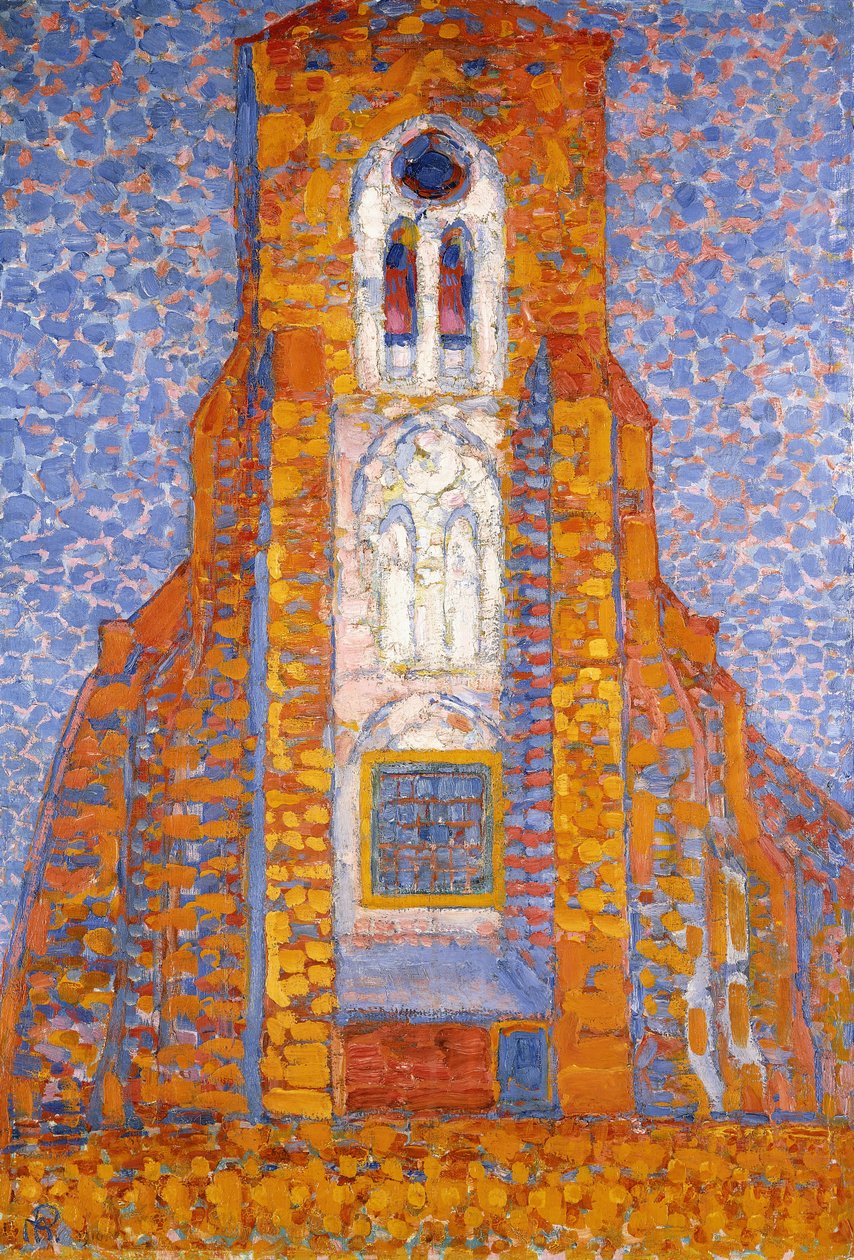 Chiesa di Eglise de Zoutelande da Piet Mondrian