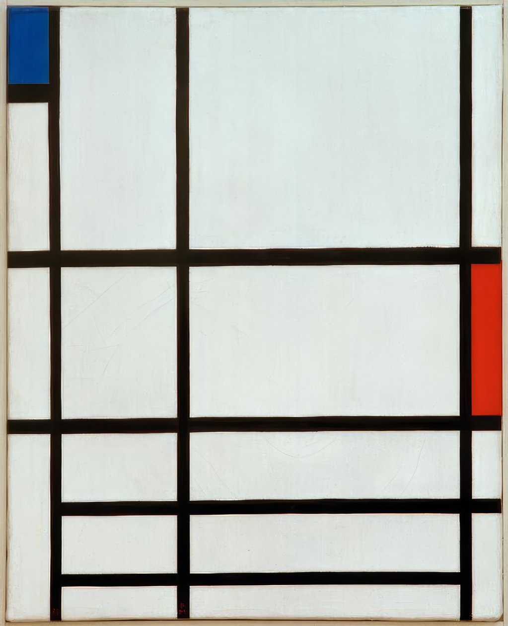 Composizione in Rosso, Blu e Bianco: II da Piet Mondrian
