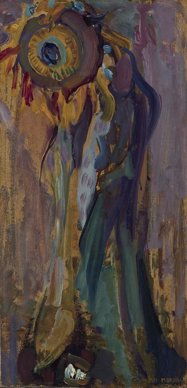 Girasole morente I, 1908 da Piet Mondrian