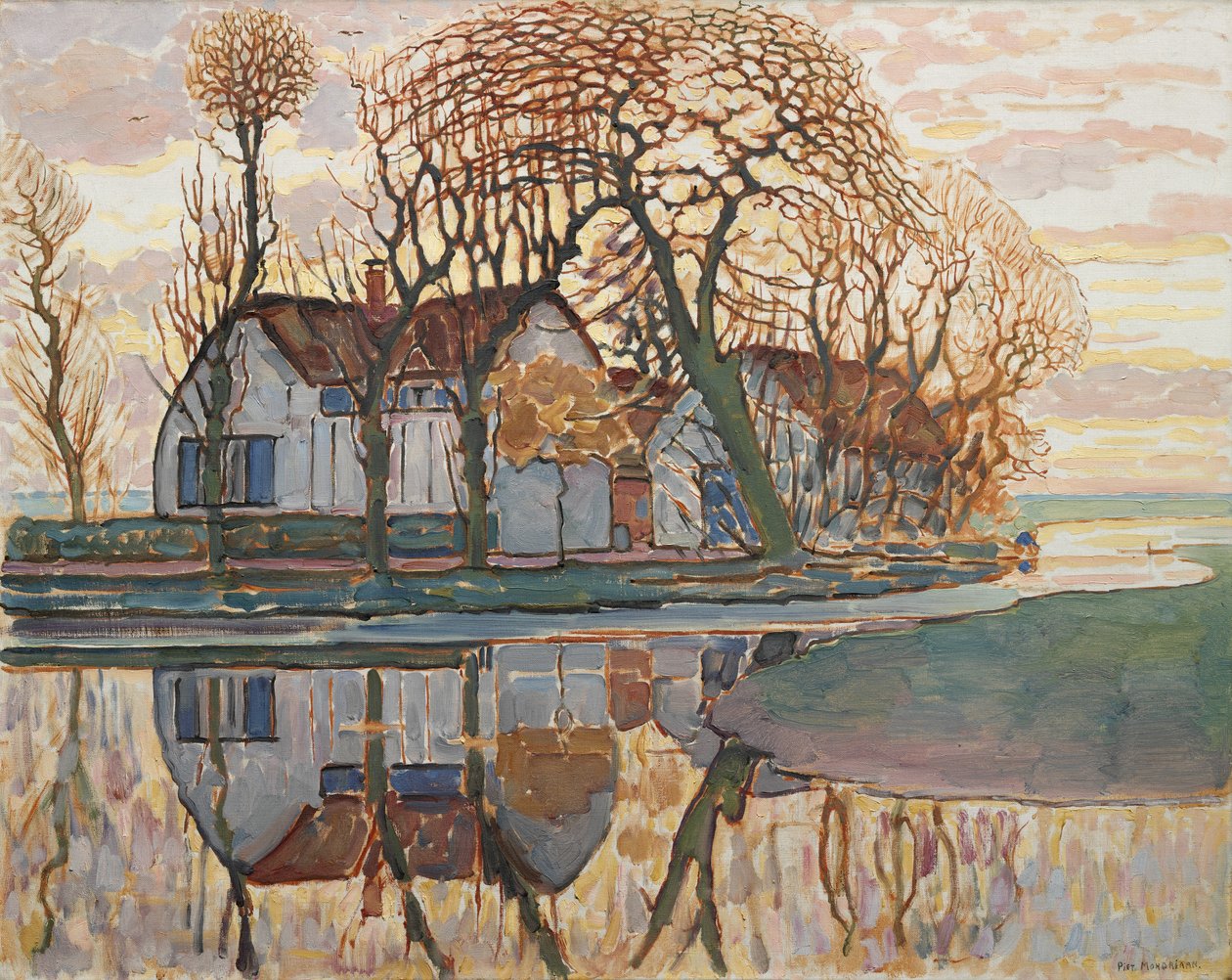 Fattoria vicino a Duivendrecht da Piet Mondrian