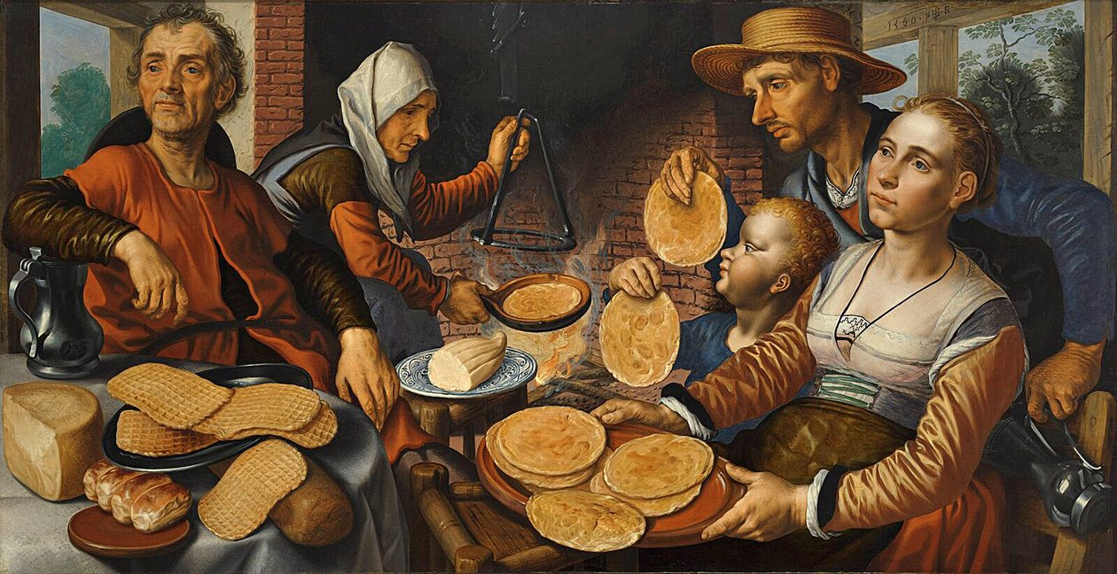 La frittellaia, 1560 da Pieter Aertsen