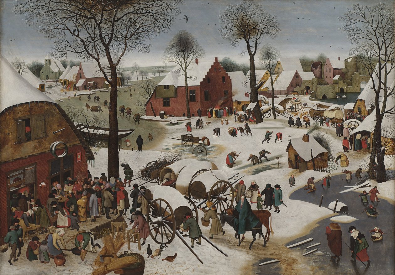 Il censimento di Betlemme da Pieter Breughel the Younger