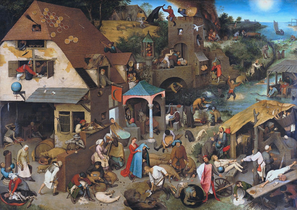 I proverbi olandesi da Pieter Bruegel the Elder