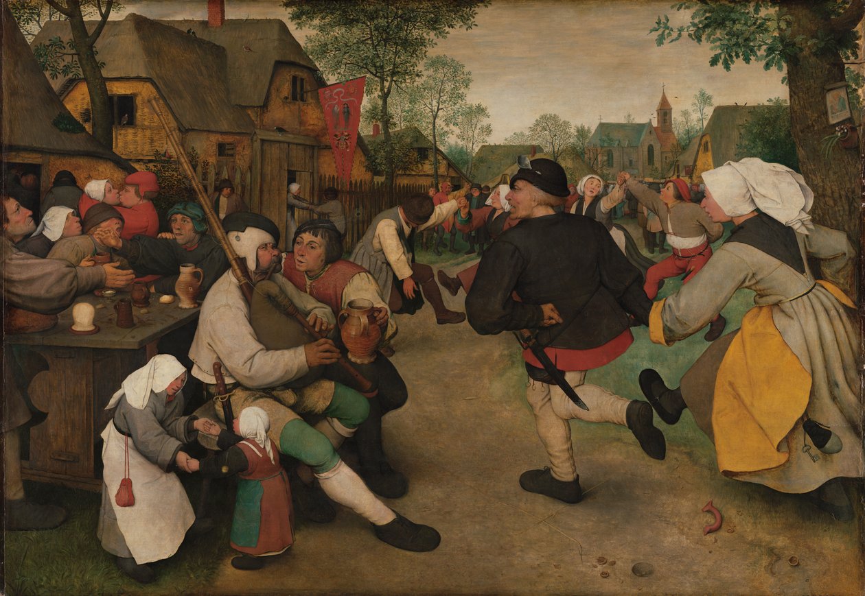 La danza dei contadini da Pieter Bruegel the Elder