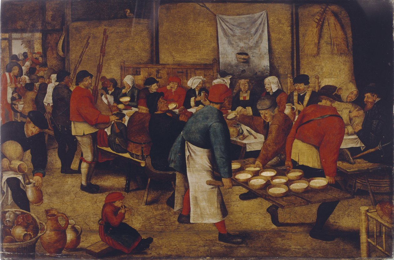 Banchetto di nozze nel fienile da Pieter Brueghel the Younger