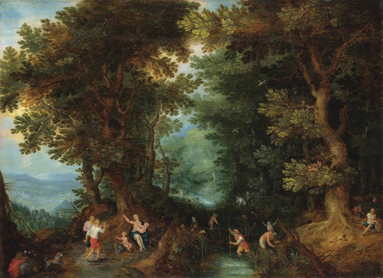 Latona Trasformò i Contadini Lici in Rane da Pieter Brueghel the Younger