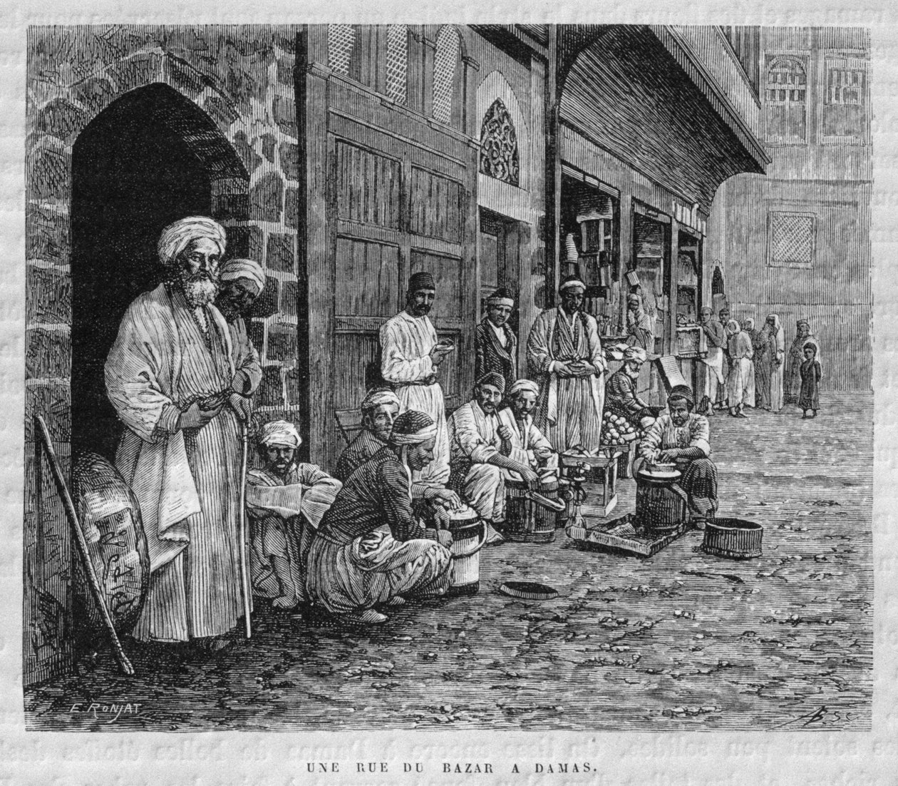 Una Strada nel Bazar di Damasco da Pieter Codde