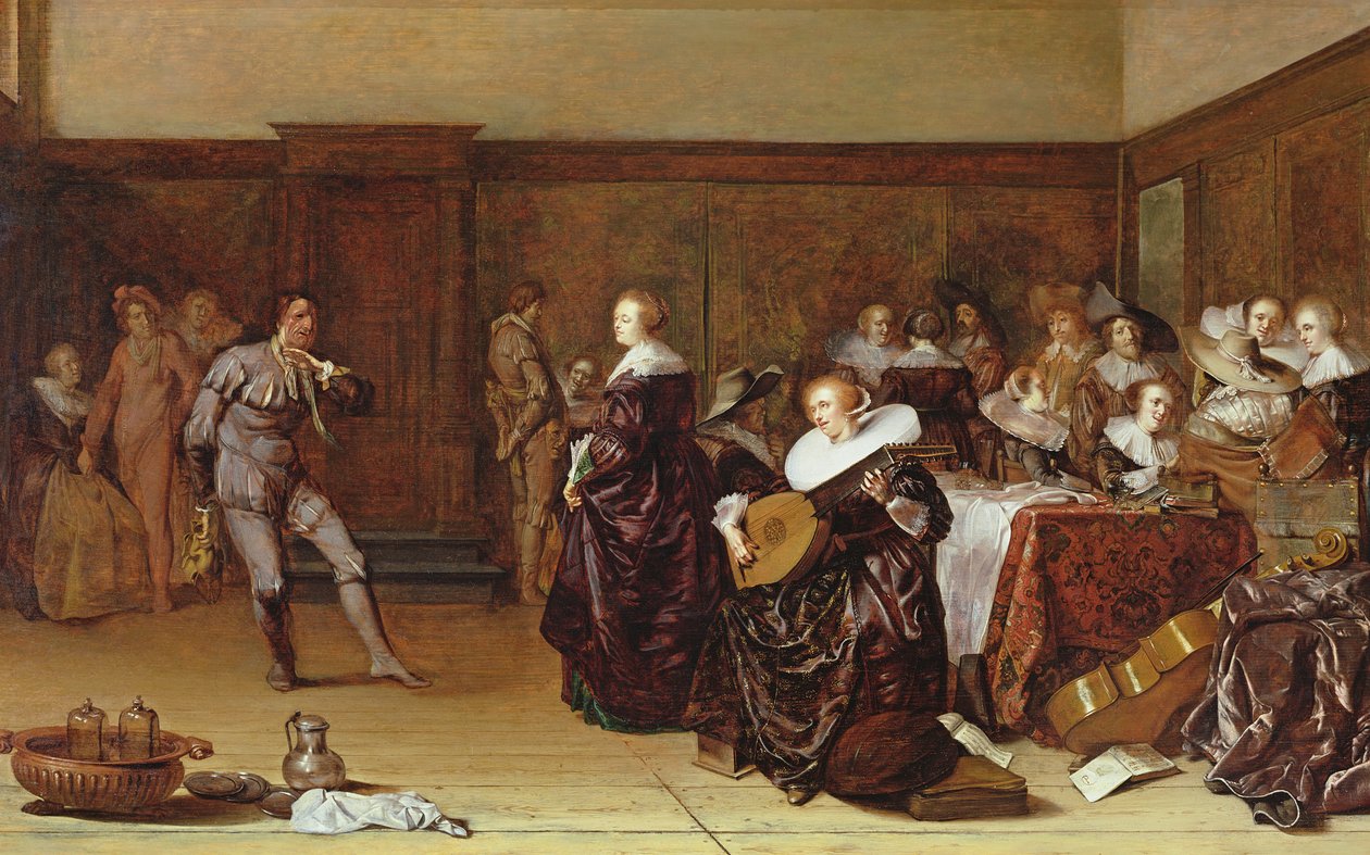 Festa da Ballo, XVII secolo da Pieter Codde