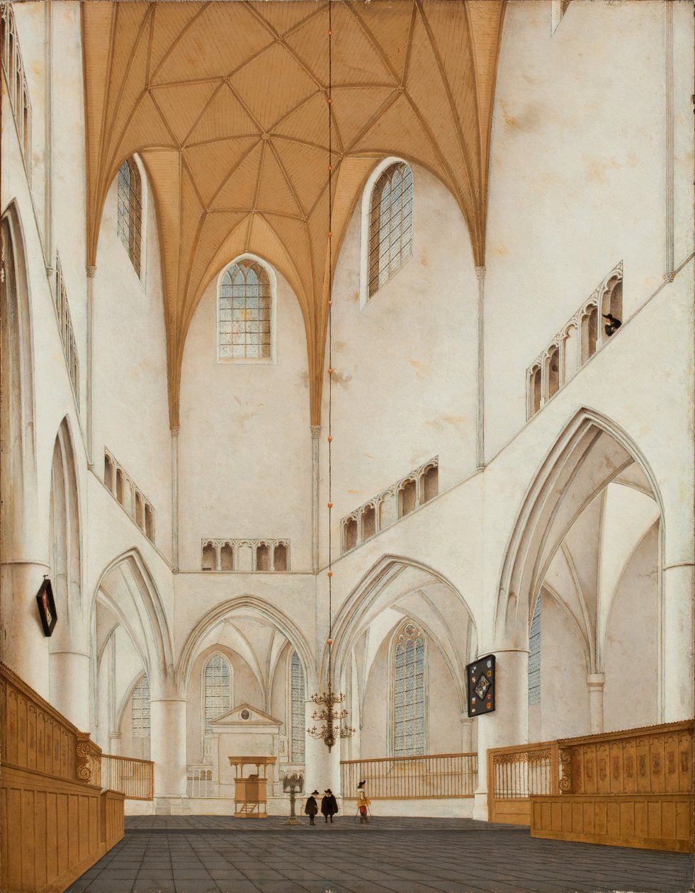 Interno del coro della Chiesa di San Bavone a Haarlem, 1660 da Pieter Janszoon Saenredam