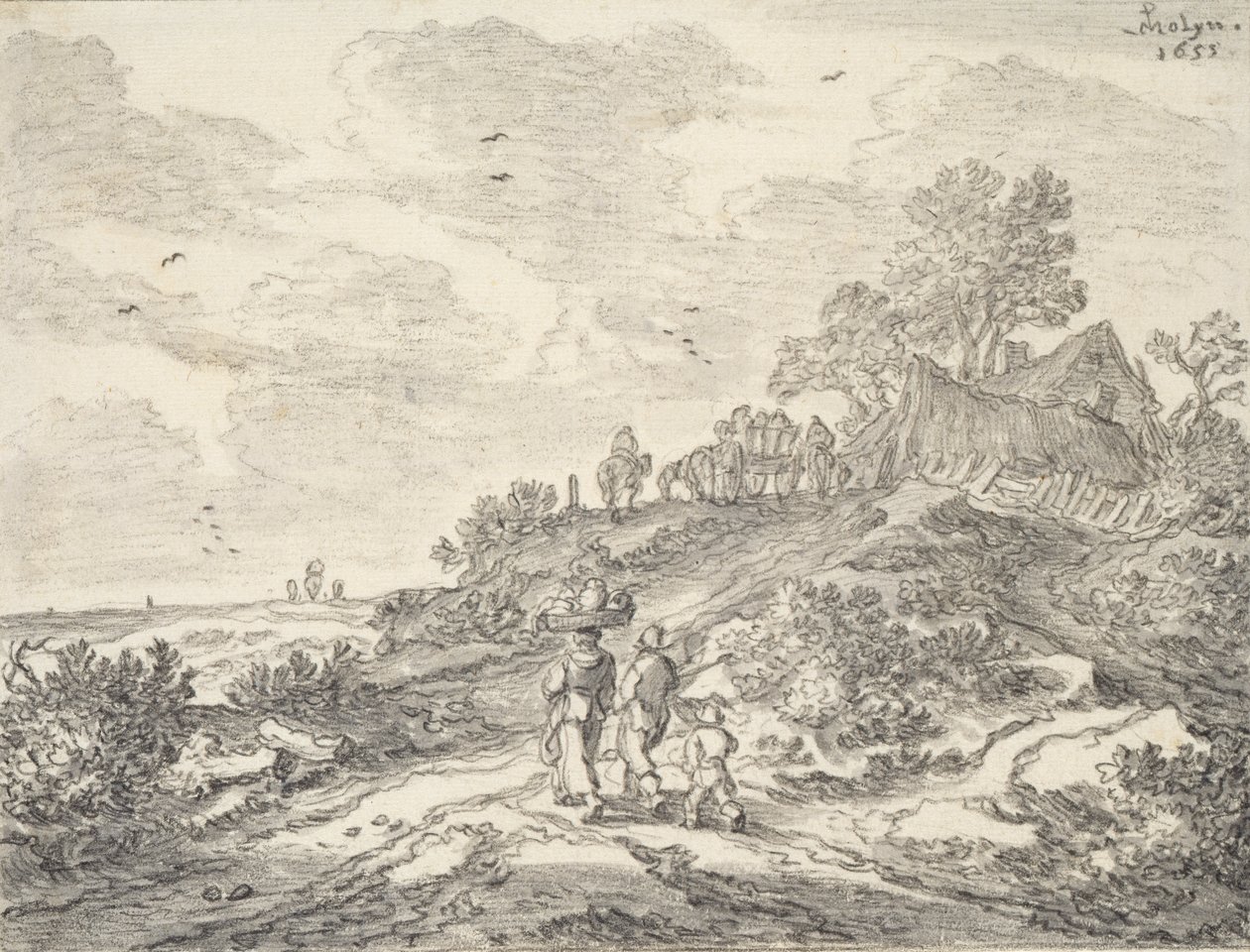 Nelle Dune fuori Haarlem, 1655 da Pieter Molijn