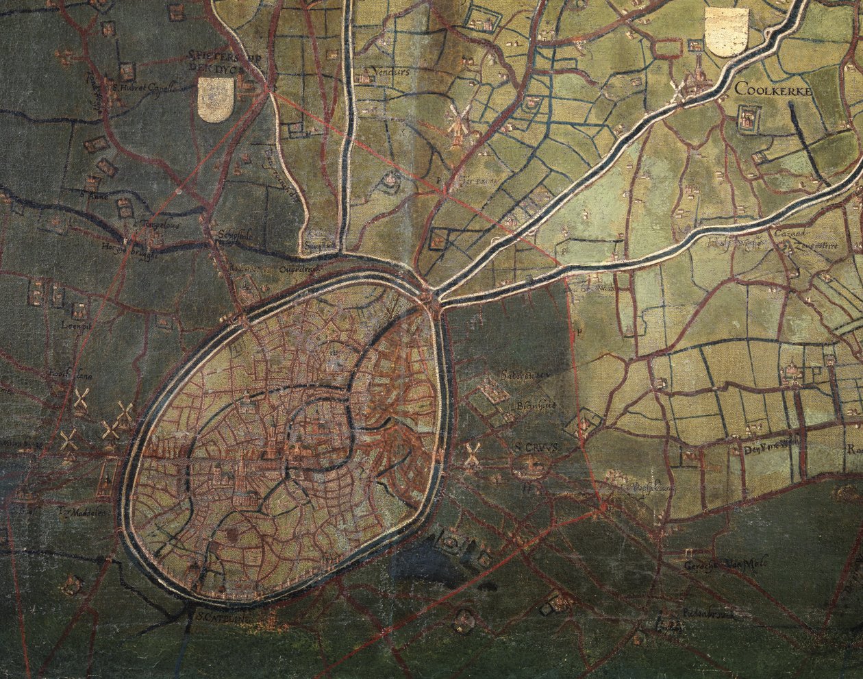 Mappa di Brugse Vrije da Pieter Porbus