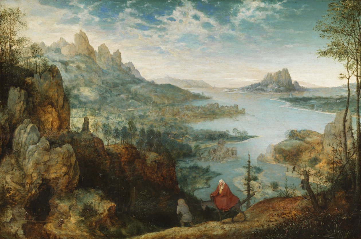 Paesaggio con la fuga in Egitto, 1563 da Pieter Bruegel the Elder