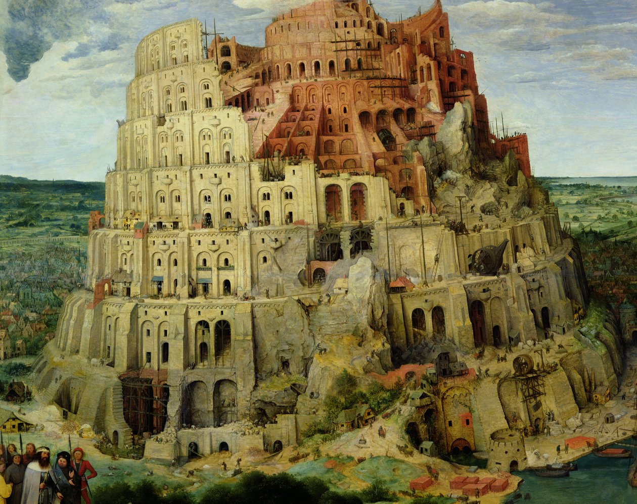 La Torre di Babele, 1563 (dettaglio) da Pieter Bruegel the Elder