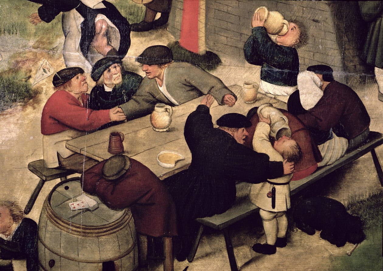 Fiera con una Presentazione Teatrale, c.1600 (dettaglio) da Pieter Brueghel the Younger