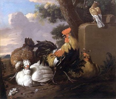 Uccelli in un Paesaggio da Pieter Casteels
