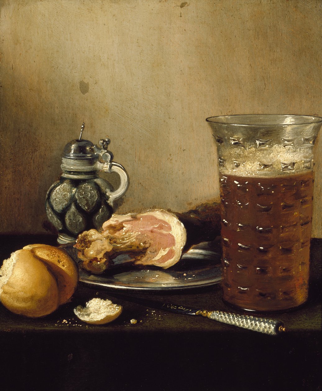 Natura morta con prosciutto, XVII secolo da Pieter Claesz
