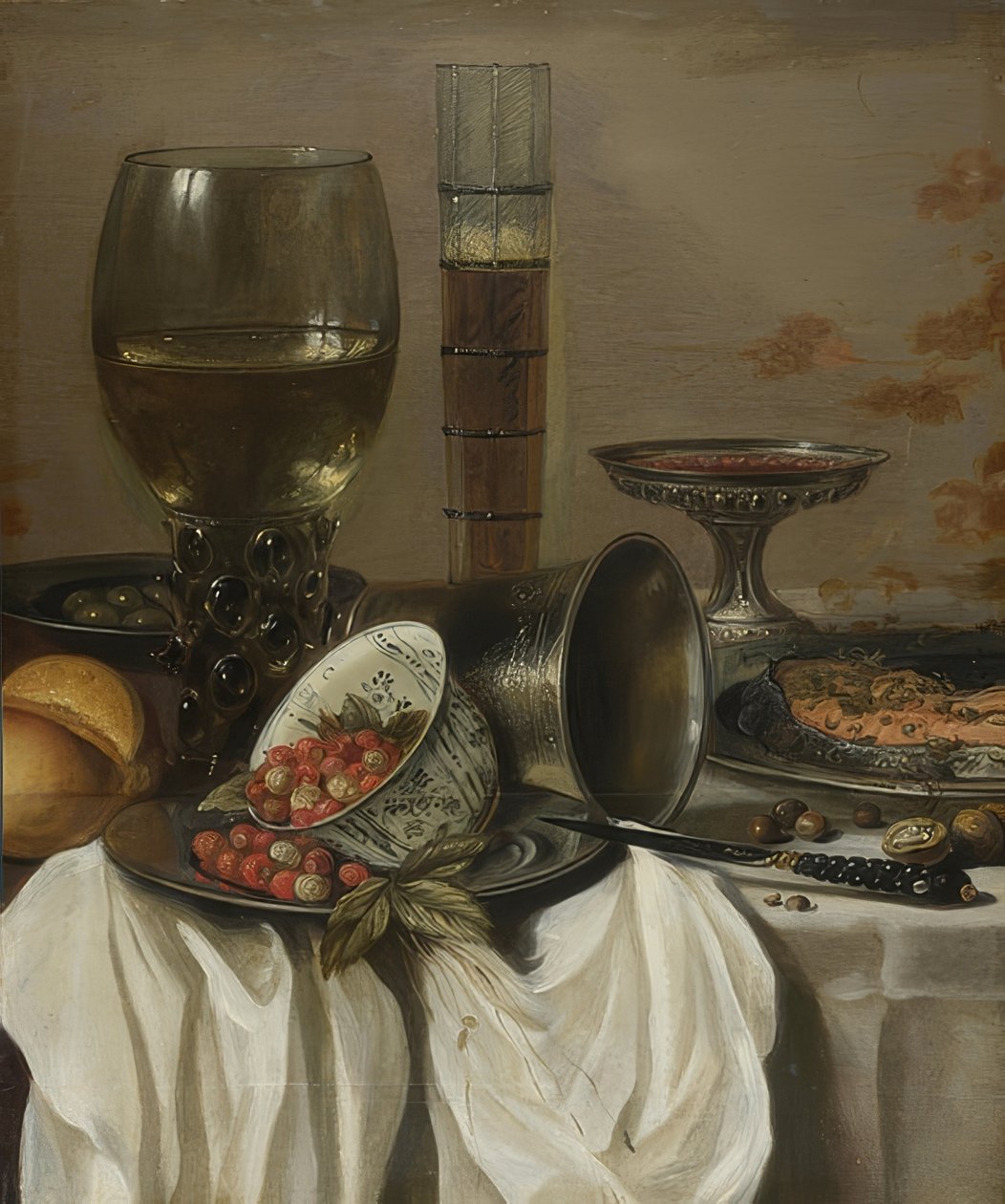 Natura morta con bicchieri. 1649 da Pieter Claesz