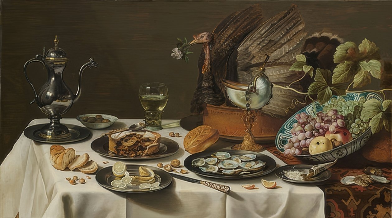 Natura morta con pasticcio di tacchino da Pieter Claesz