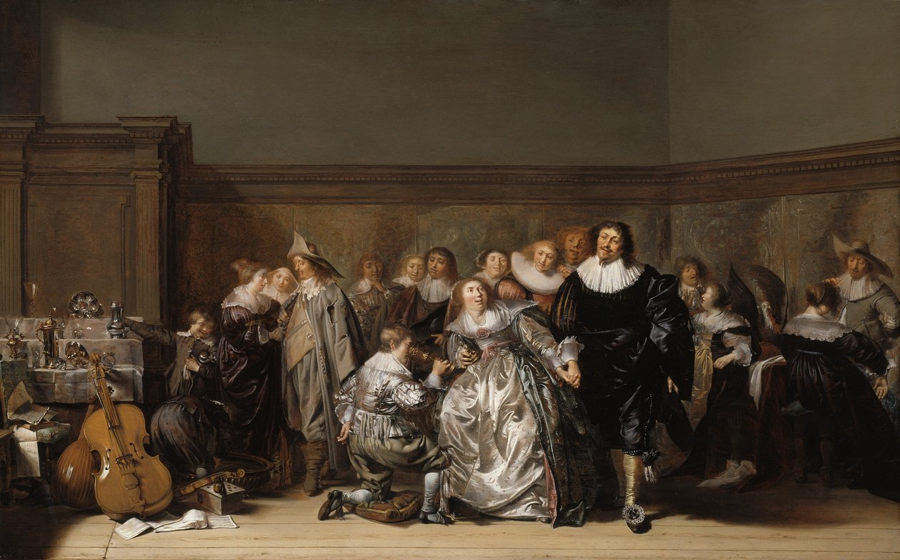 Una compagnia elegante, 1632 da Pieter Codde