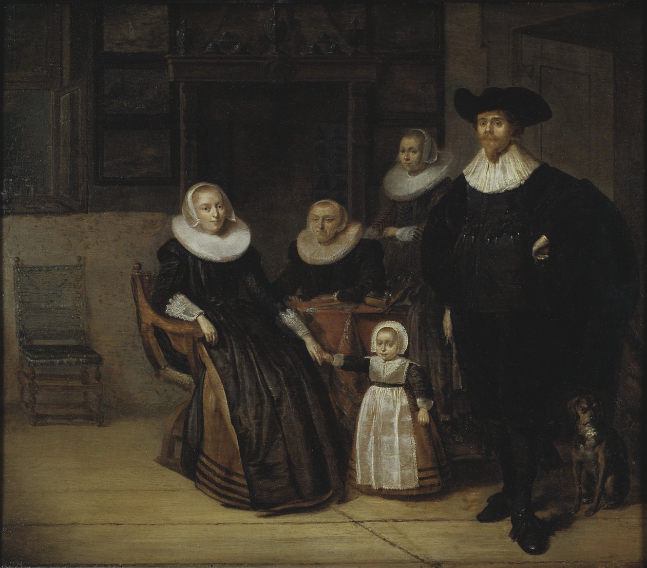 Ritratto di una famiglia, 1661 da Pieter Codde
