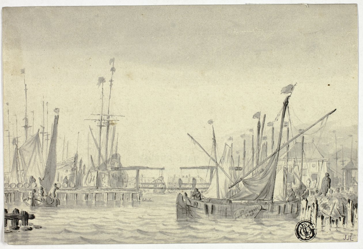 Navi in porto da Pieter Coopse