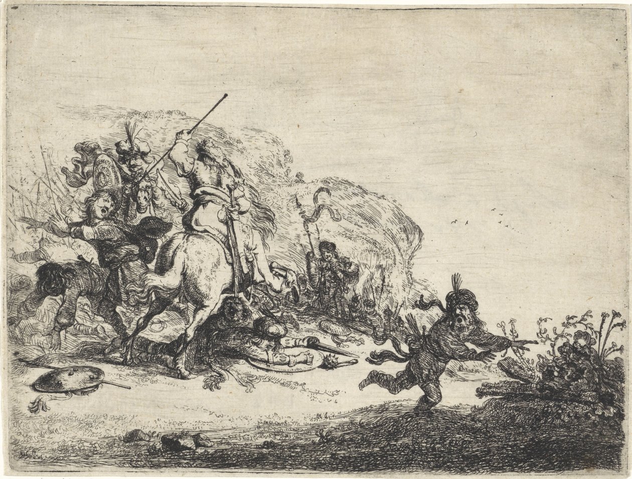 Combattimento di cavalieri da Pieter Cornelisz. Verbeeck