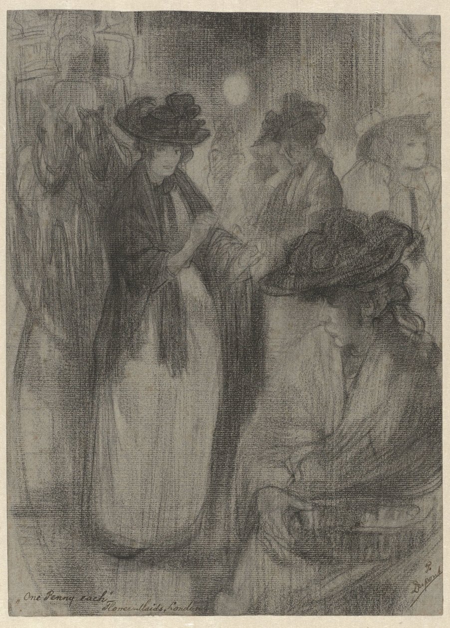 Ragazze dei fiori a Londra da Pieter Dupont