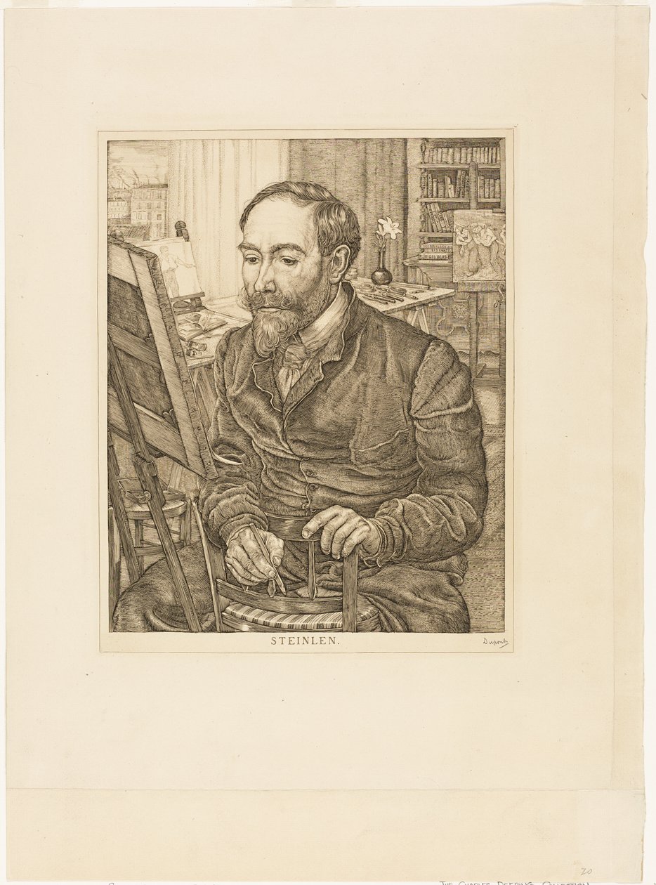 Ritratto di Théophile Alexandre Steinlen da Pieter Dupont