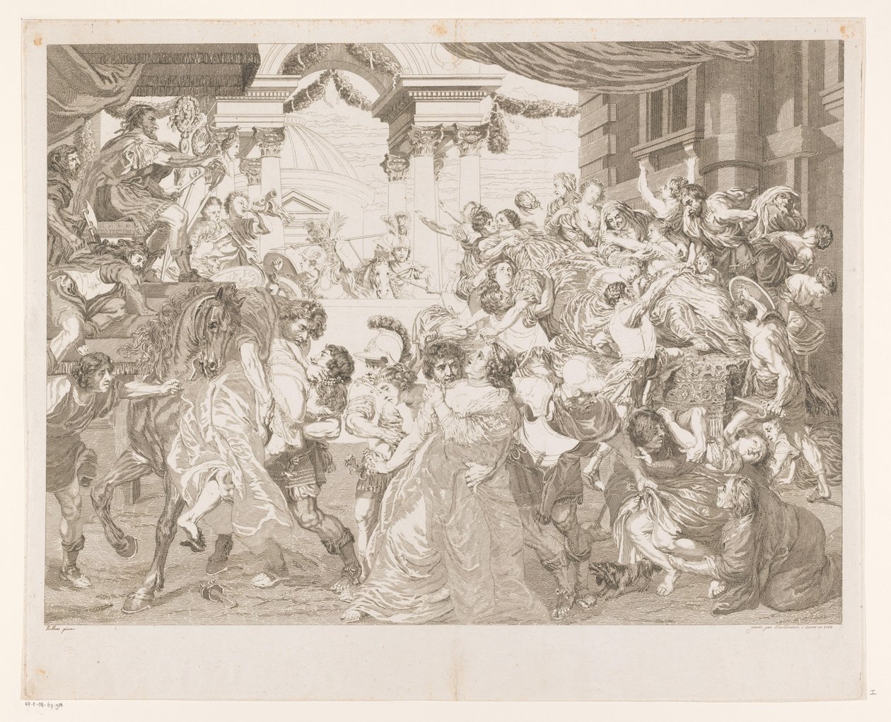 Ratto delle Sabine da Pieter Franciscus Martenasie