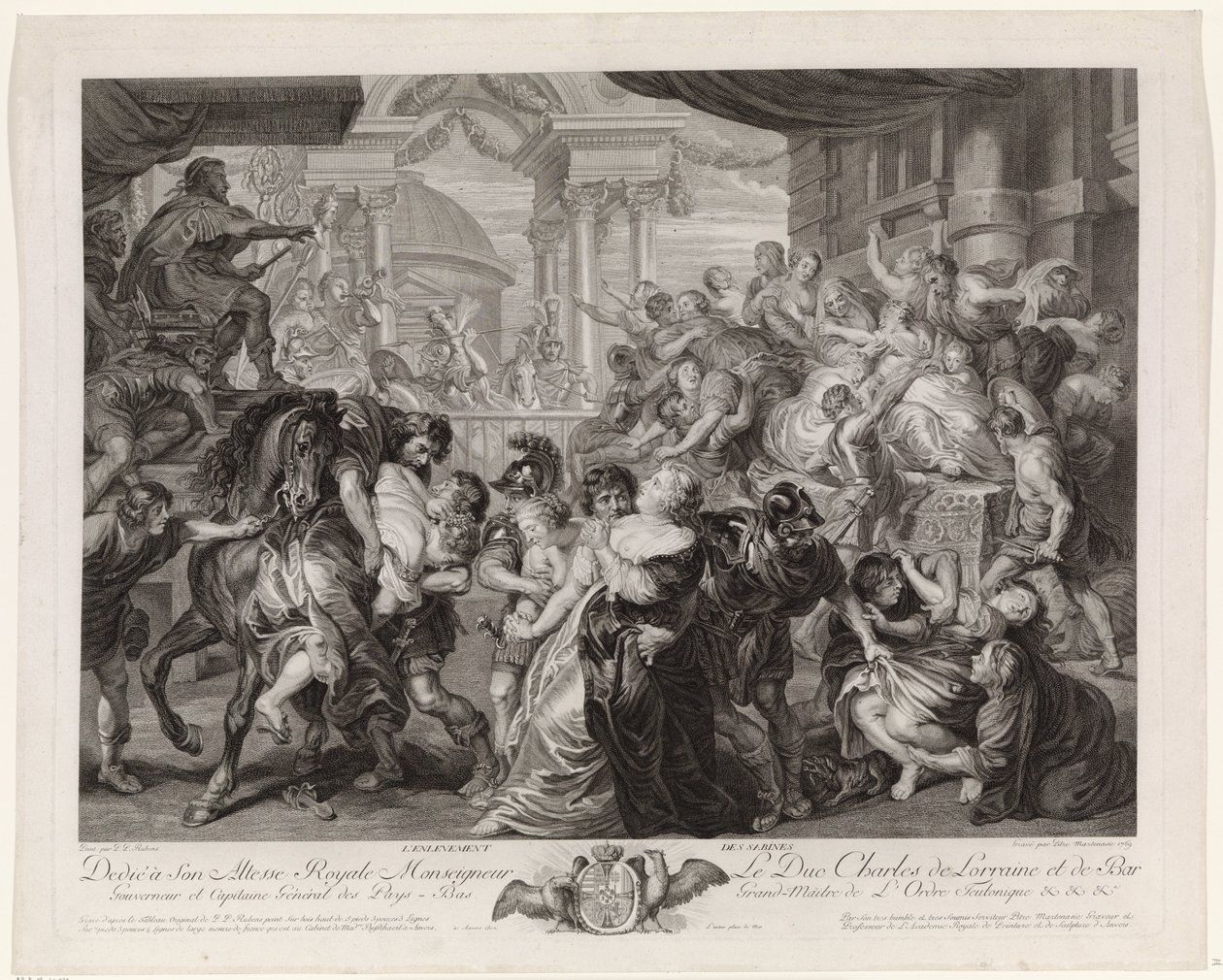 Ratto delle Sabine da Pieter Franciscus Martenasie