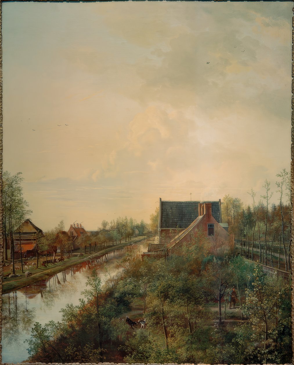Un canale a Gravenland da Pieter Gerardus van Os