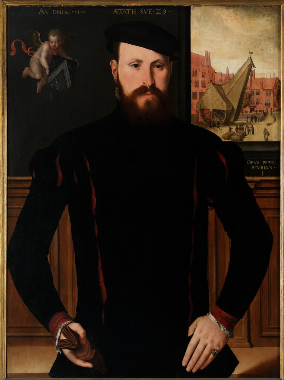 Ritratto di Jan van Eyewerve da Pieter Jansz. Pourbus