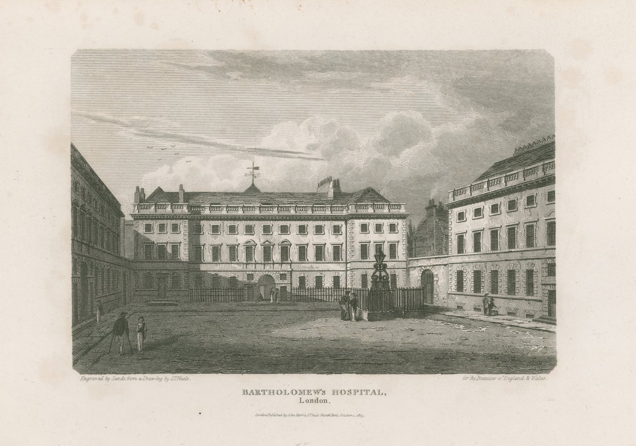 Ospedale di San Bartolomeo, Smithfield da Pieter Jansz. Quast