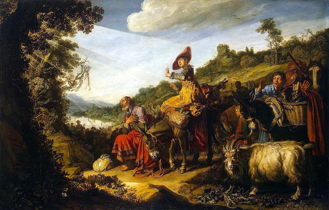 Abramo sulla strada per Canaan da Pieter Lastman