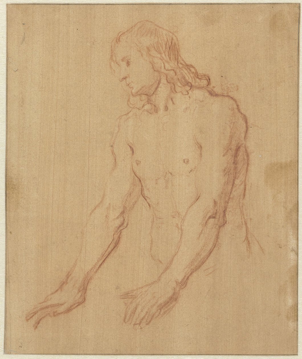 Giovane uomo nudo, mezzo busto da Pieter Lastman