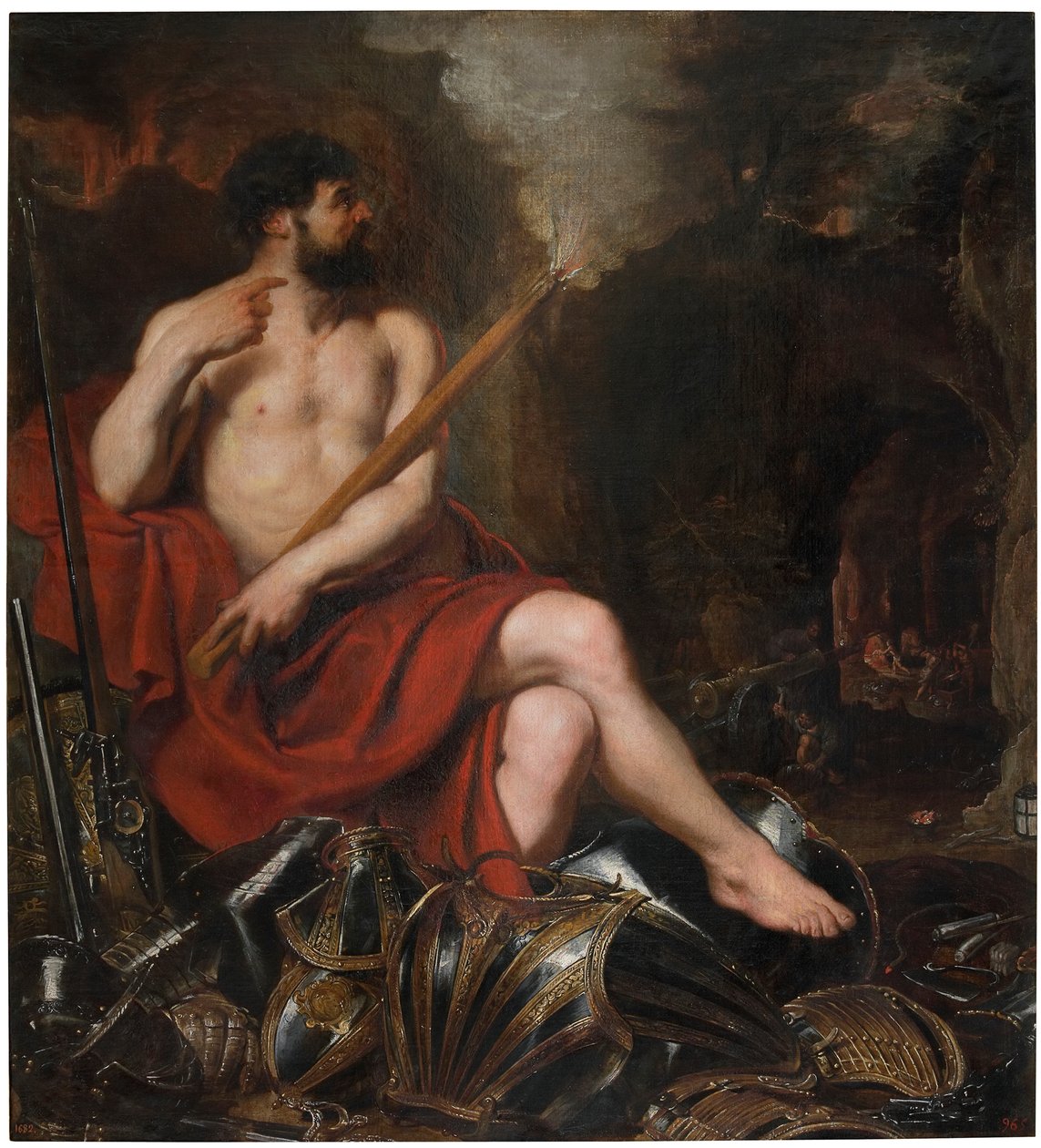 Vulcano e il fuoco, XVII secolo da Pieter Paul Rubens