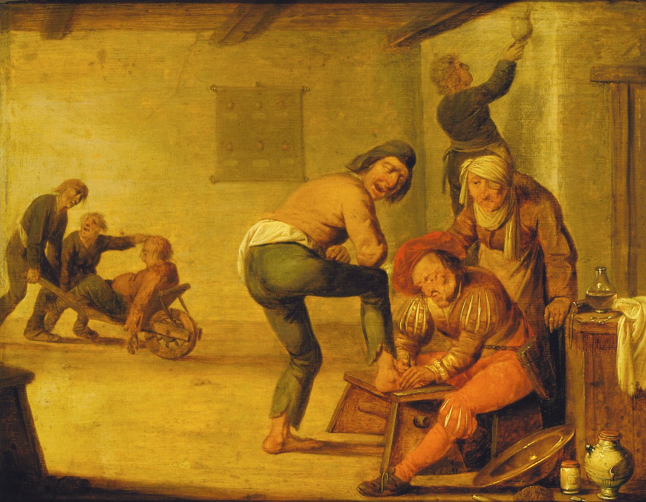 Il chirurgo del villaggio da Pieter Quast