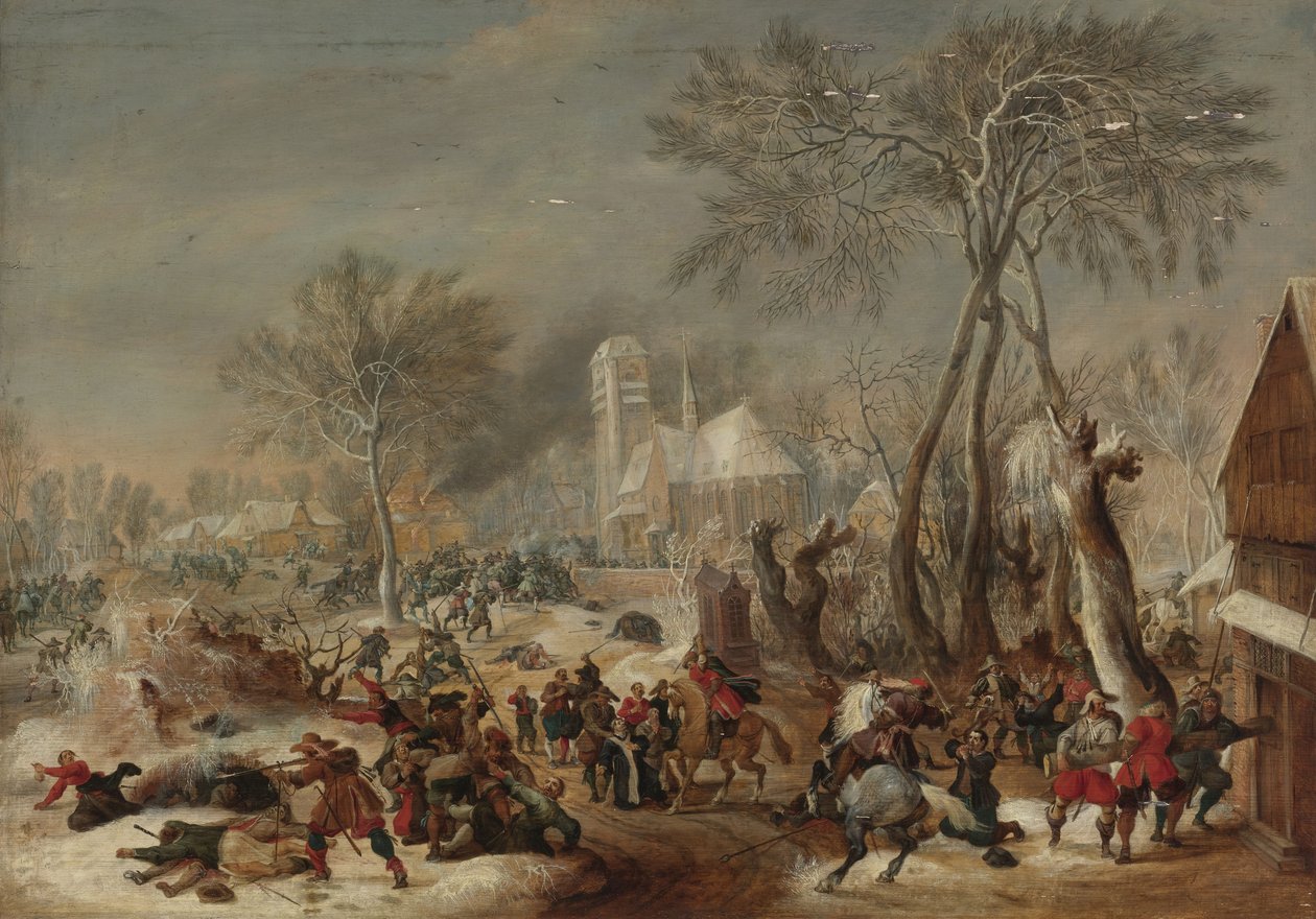 Il sacco di un villaggio da Pieter Snayers