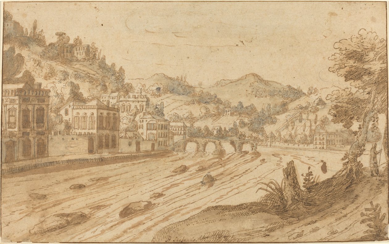 Veduta del fiume da Pieter Stevens