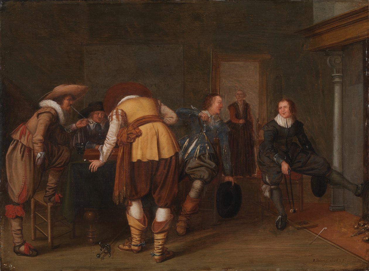 I Giocatori di Giochi da Tavolo da Pieter Symonsz Potter